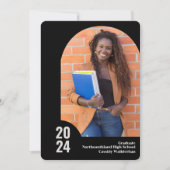 Aankondiging Afstuderen moderne Arch Photo (Voorkant)