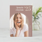 Aankondiging Afstuderen moderne Arch Photo  (Staand voorkant)