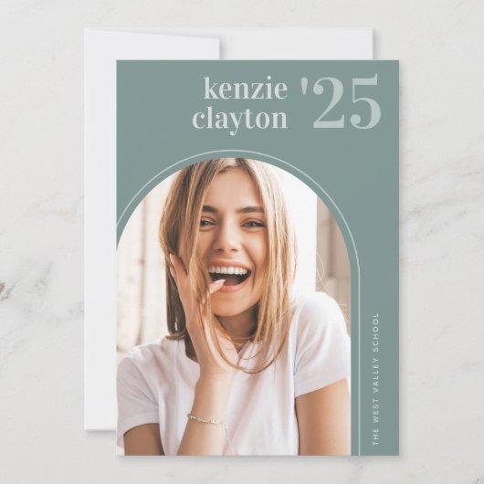 Aankondiging Afstuderen moderne Arch Photo (Voorkant)