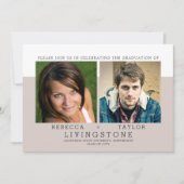 Aankondiging Afstuderen moderne siblings foto's (Voorkant)