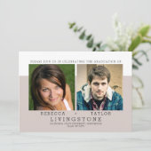 Aankondiging Afstuderen moderne siblings foto's (Staand voorkant)