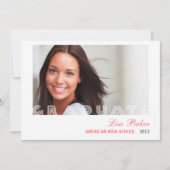 Aankondiging Afstuderen moderne transparantie (Voorkant)