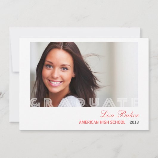 Aankondiging Afstuderen moderne transparantie (Voorkant)