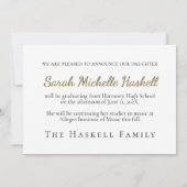 Aankondiging Afstuderen muziekstudenten Treble Cle (Achterkant)