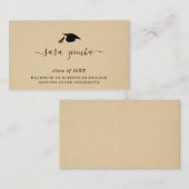 Aankondiging afstuderen naam Kaart Afstudeerder in (Voorkant / Achterkant)