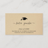 Aankondiging afstuderen naam Kaart Afstudeerder in (Voorkant)