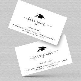 Aankondiging afstuderen naam Kaart Afstudeerder in