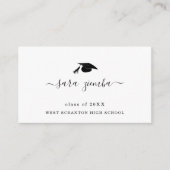 Aankondiging afstuderen naam Kaart Afstudeerder in (Voorkant)