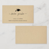 Aankondiging afstuderen naam Kaart Afstudeerder in (Voorkant / Achterkant)