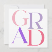 Aankondiging Afstuderen Op Maat Gemaakte Foto Typo (Achterkant)