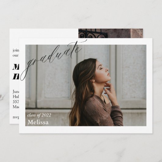 Aankondiging afstuderen Open House Afstudeerder Pa (Voorkant / Achterkant)