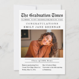 Aankondiging Afstuderen oude krantenstijl