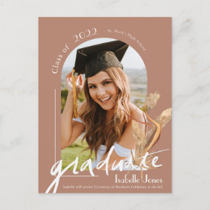 Aankondiging Afstuderen Pampas Grass Arch Briefkaart