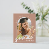 Aankondiging Afstuderen Pampas Grass Arch Briefkaart (Staand voorkant)