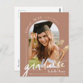 Aankondiging Afstuderen Pampas Grass Arch Briefkaart (Voorkant / Achterkant)