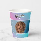 aankondiging afstuderen papieren bekers (Voorkant)