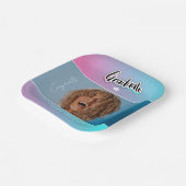 aankondiging afstuderen papieren bordje (Gebogen)