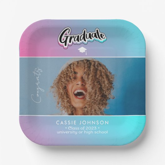 aankondiging afstuderen papieren bordje (Voorkant)