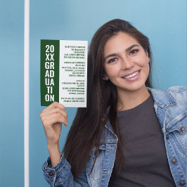 Aankondiging afstuderen/partijuitnodiging [groen]