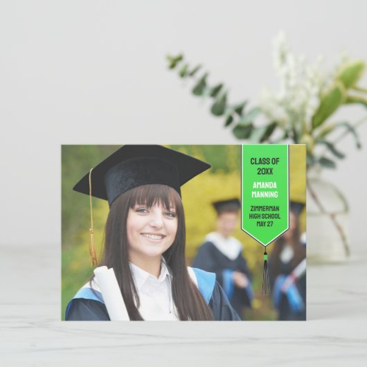 Aankondiging afstuderen Photo Stole (Staand voorkant)