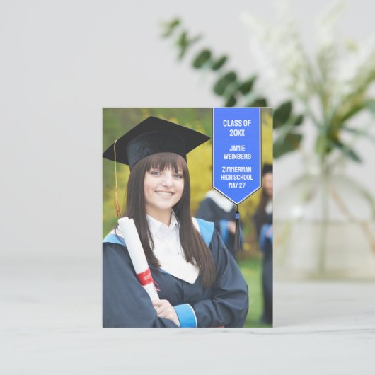 Aankondiging afstuderen Photo Stole (Staand voorkant)