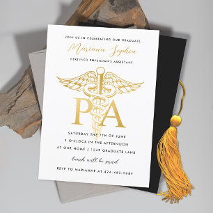 Aankondiging afstuderen Physician Assistant Goud