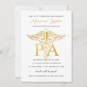 Aankondiging afstuderen Physician Assistant Goud (Voorkant)