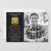 Aankondiging Afstuderen politiefoto | Partij (Voorkant)