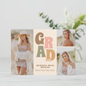 Aankondiging Afstuderen Retro (Staand voorkant)