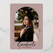 Aankondiging Afstuderen Roos Folie (Voorkant)