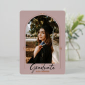 Aankondiging Afstuderen Roos Folie (Staand Voorkant)