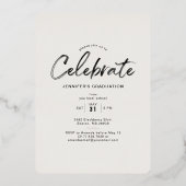 Aankondiging Afstuderen Roos Folie (Achterkant)