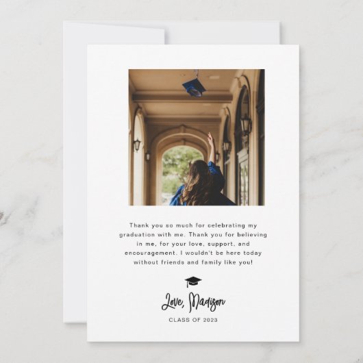 Aankondiging Afstuderen roze Retro Typografie (Achterkant)