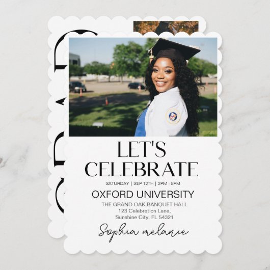 Aankondiging afstuderen, Senior Afstuderen 2025 (Voorkant / Achterkant)