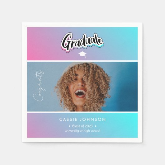 aankondiging afstuderen servet (Voorkant)