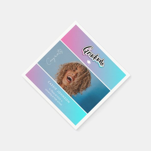 aankondiging afstuderen servet (Hoek)