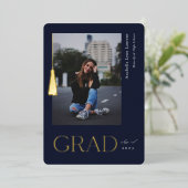 Aankondiging afstuderen Tassel Foto Folie (Staand Voorkant)