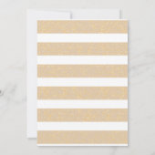 Aankondiging afstuderen - Taupe en Gold Glitter (Achterkant)