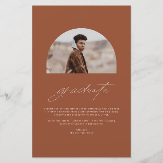 Aankondiging Afstuderen Terracotta Arch 2023 (Achterkant)