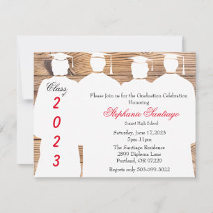 Aankondiging Afstuderen Trendy Elegant Country