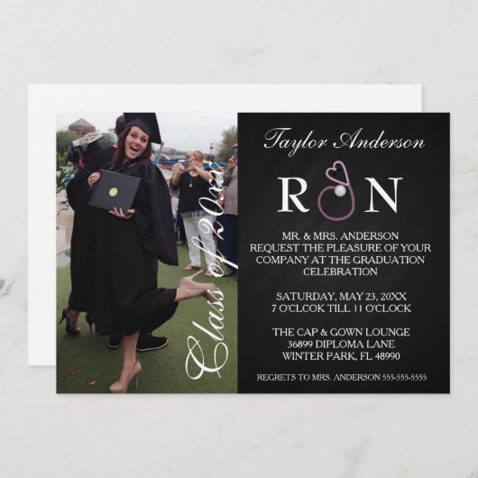 Aankondiging Afstuderen Trendy Medical RN School (Voorkant / Achterkant)