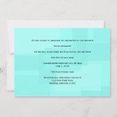 Aankondiging Afstuderen Turquoise Color Block (Achterkant)