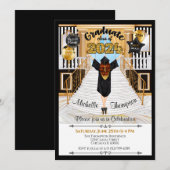 Aankondiging afstuderen uitnodiging (Voorkant / Achterkant)