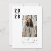 Aankondiging afstuderen uitnodiging (Voorkant)