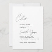 Aankondiging afstuderen uitnodiging (Achterkant)