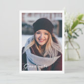 Aankondiging afstuderen/Uitnodiging Kaart (Staand voorkant)