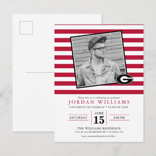 Aankondiging Afstuderen Univeristy of Georgia (Voorkant / Achterkant)
