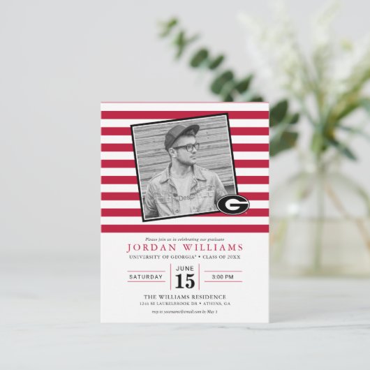 Aankondiging Afstuderen Univeristy of Georgia (Staand voorkant)