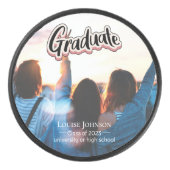 Aankondiging afstuderen van 2023 hockey puck (Voorkant)