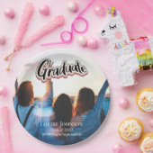 Aankondiging afstuderen van 2023 papieren bordje (Feest)